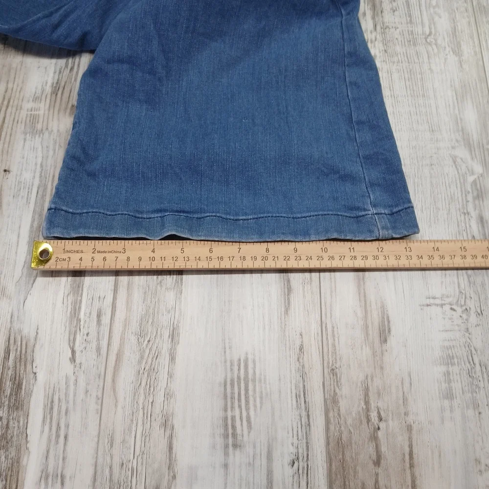 United‎ Colors of Benetton Sophia Wide Leg Jeans Medium Wash Blue Womens Size 8